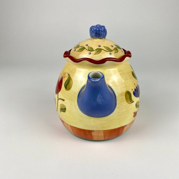 Pfaltzgraff Napoli Stoneware Hand-Painted Teapot & Lid Replacement - Retired - Picture 4 of 11